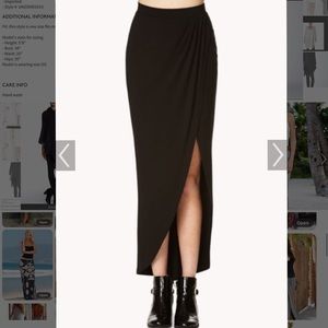 H & M Wrap Open Front Slit Maxi Long Skirt S
